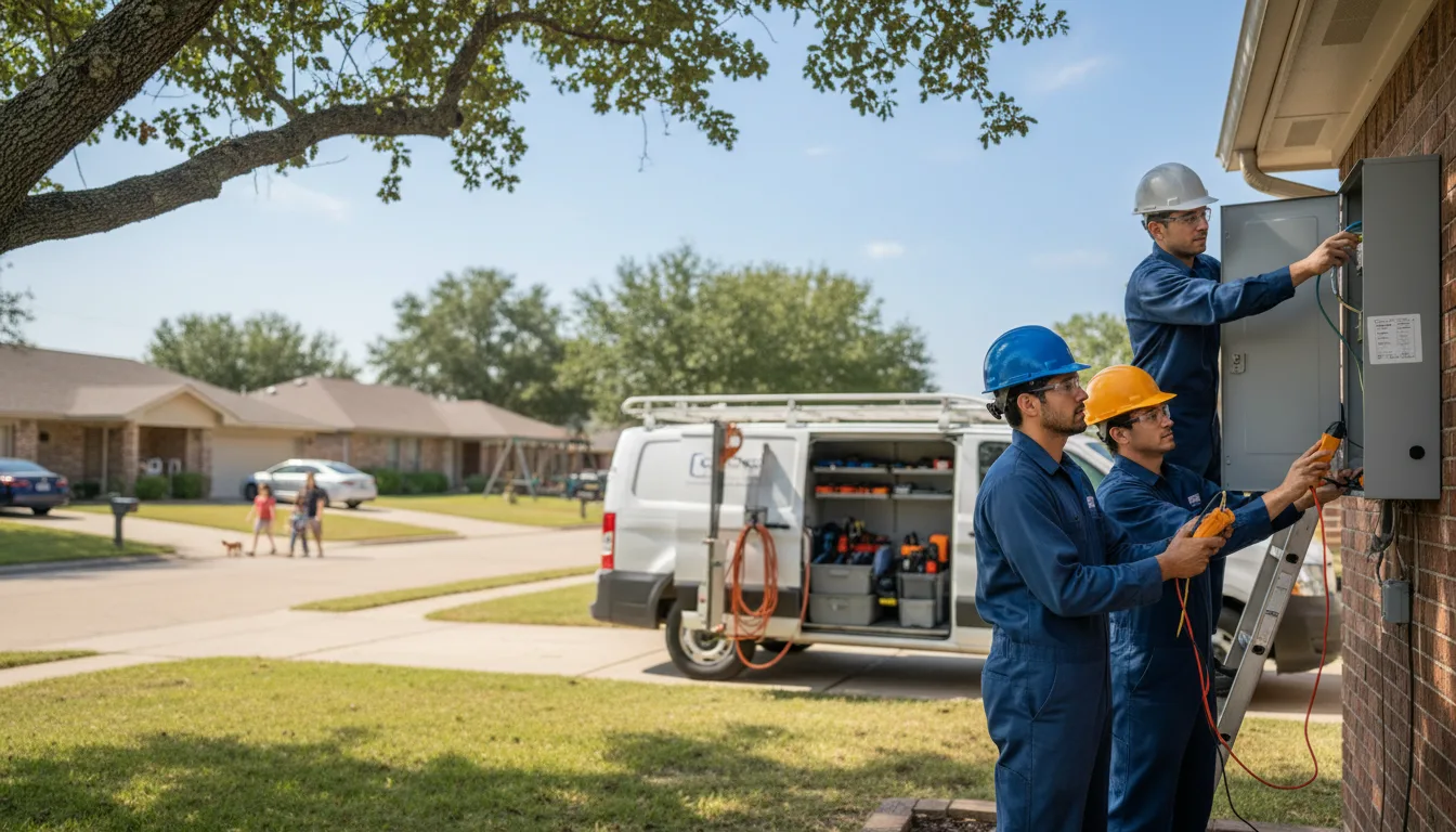 Certified electrician providing emergency electrical services in Jbsa Ft Sam Houston, TX